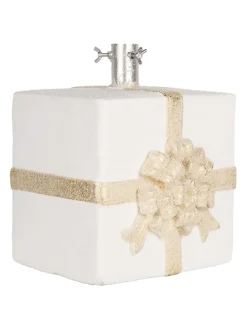 Weihnachtsbaumständer in Weiß/ Beige - (B)26 x (H)24 x (T)33 cm