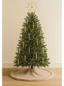 Weihnachtsbaum-Teppich in Beige