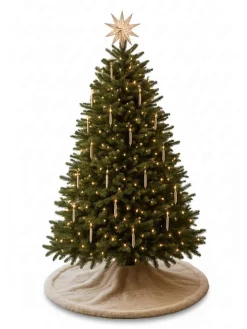 Weihnachtsbaum-Teppich in Beige