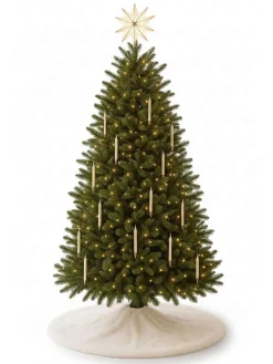 Weihnachtsbaum-Teppich in Creme