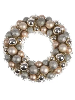 Weihnachtskranz in Gold/ Silber