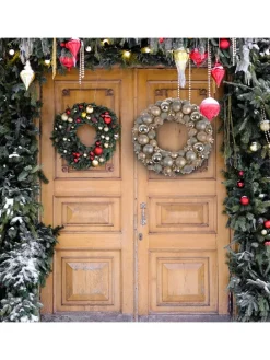 Weihnachtskranz in Gold/ Silber