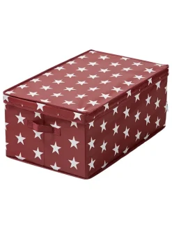 Weihnachtskugelbox in Rot - (B)58 x (H)25 x (T)36 cm