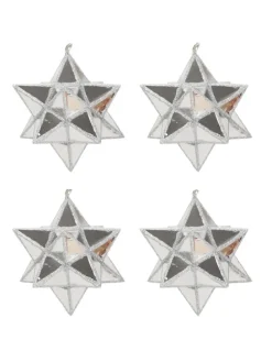 Weihnachtskugeln-Set in silbern