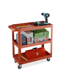 Werkstattwagen in Rot - (B)78 x (H)76 x (T)35 cm