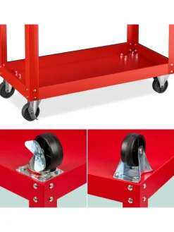 Werkstattwagen in Rot - (B)78 x (H)76 x (T)35 cm