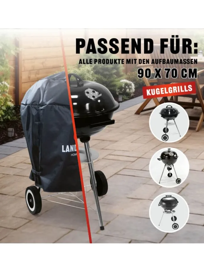 Wetterschutzhaube Premium - 90x70x70cm - schwarz