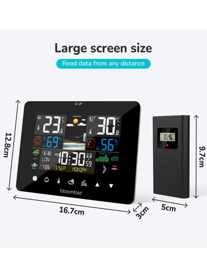 Wetterstation "AirWatch " in Schwarz