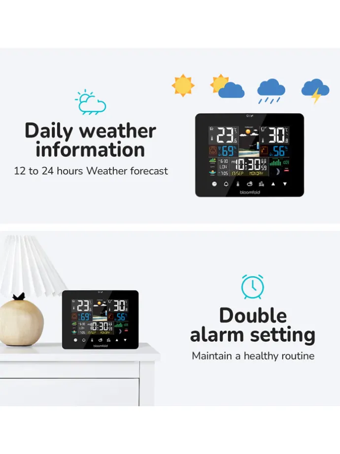 Wetterstation "AirWatch " in Schwarz