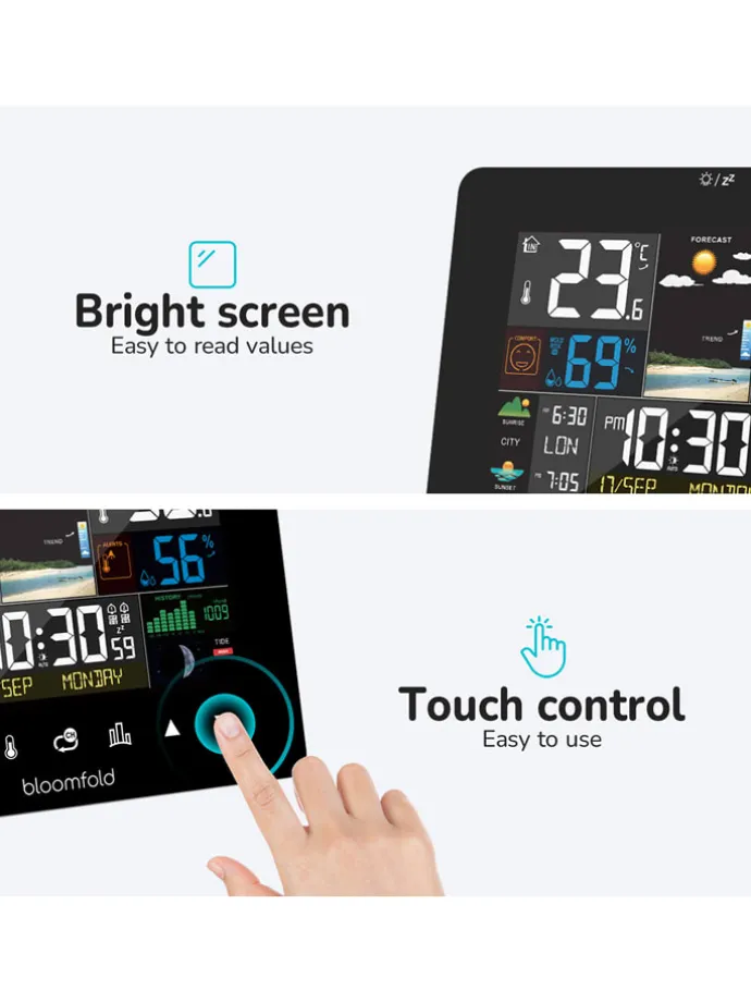 Wetterstation "AirWatch " in Schwarz