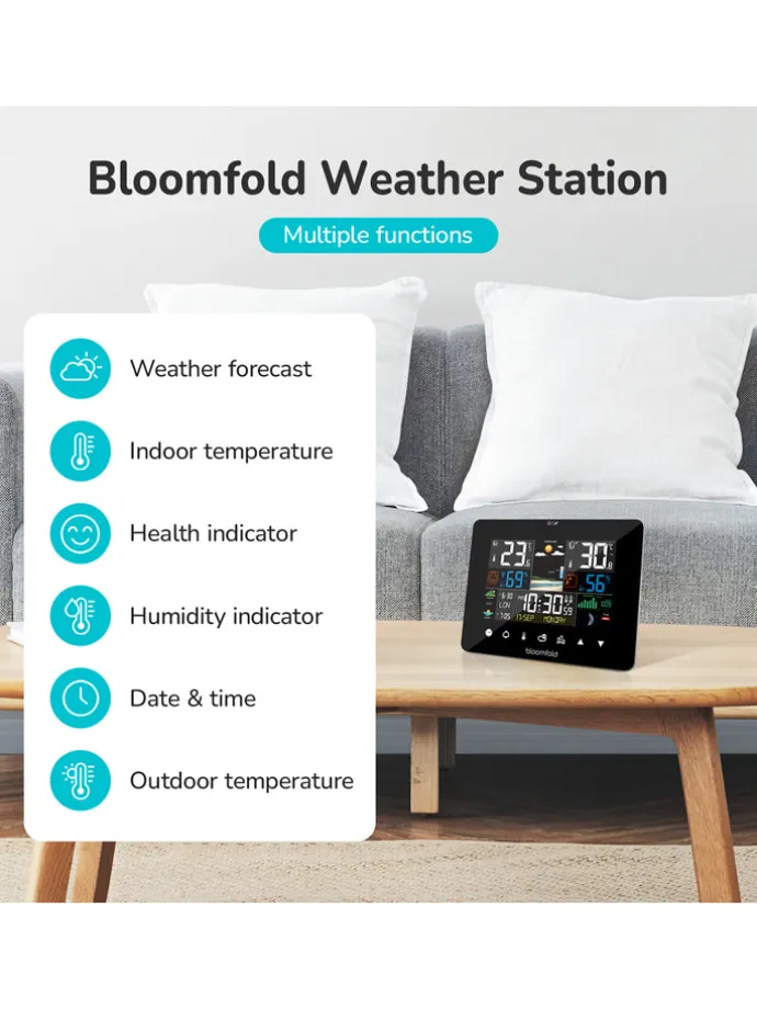Wetterstation "AirWatch " in Schwarz