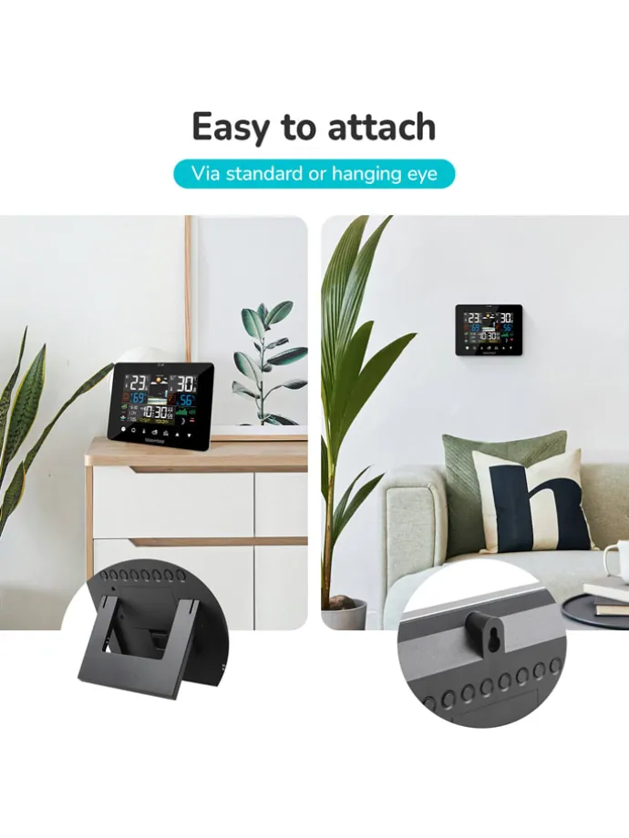 Wetterstation "AirWatch " in Schwarz