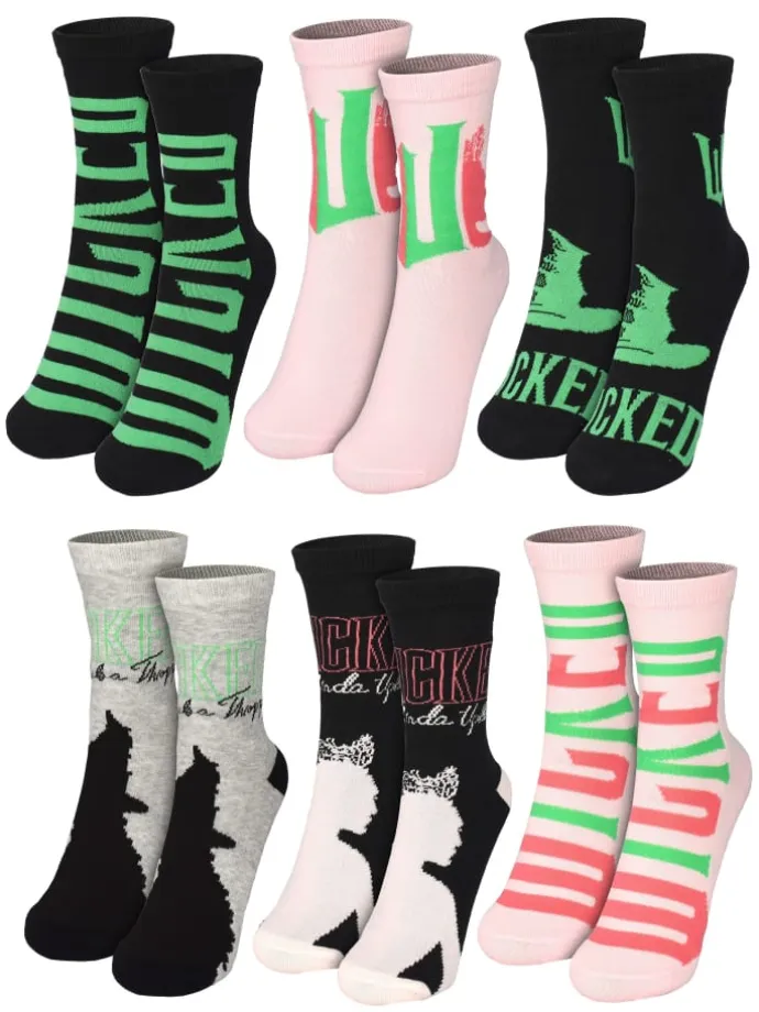 Wicked Socken Adventskalender mit 12 Paar kurz und lang in Mehrfarbig