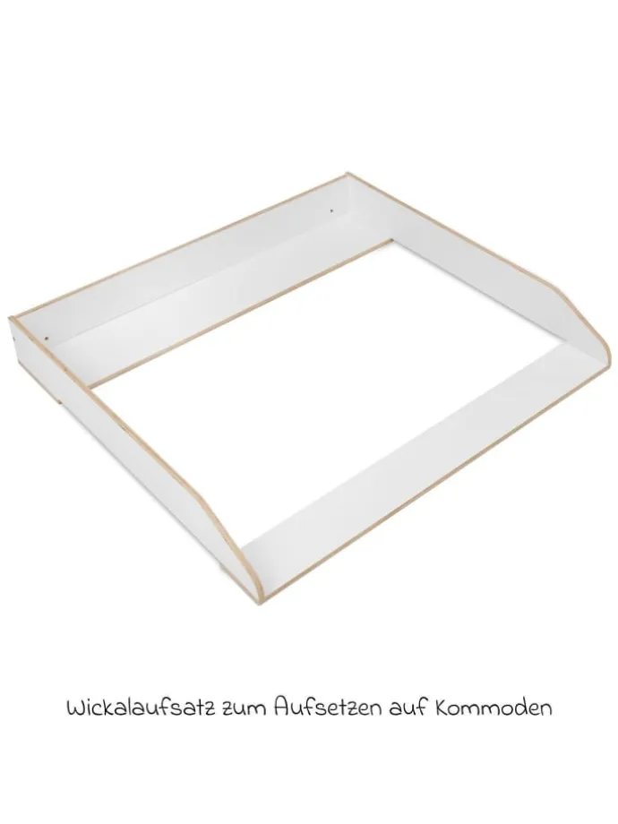 Wickelaufsatz für IKEA Hemnes Kommoden - in weiss