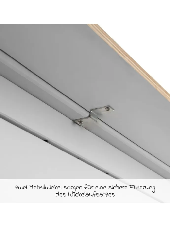 Wickelaufsatz für IKEA Hemnes Kommoden - in weiss