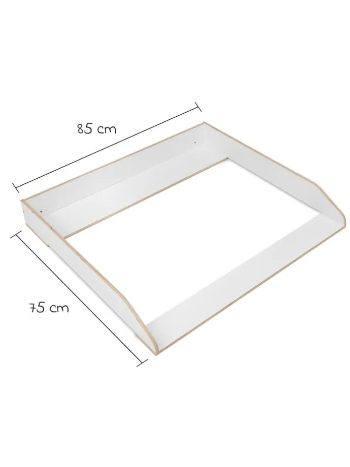 Wickelaufsatz für IKEA Hemnes Kommoden - in weiss