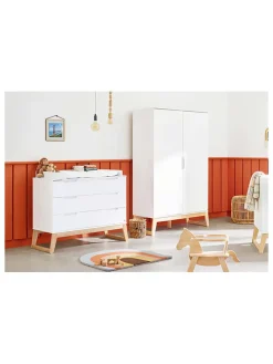 Wickelkommode "Bridge" in Weiß - (B)120 x (H)101 x (T)77 cm