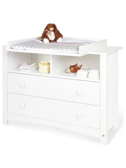 Wickelkommode "Florentina" in Weiß - (B)130 x (H)101 x (T)77 cm