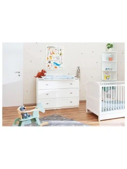 Wickelkommode "Laura" in Weiß - (B)120 x (H)101 x (T)80 cm