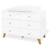 Wickelkommode "Pan" in Weiß - (B)140 x (H)101 x (T)78 cm