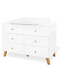 Wickelkommode "Pan" in Weiß - (B)140 x (H)101 x (T)78 cm