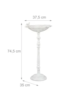 Wildvogeltränke in Weiß