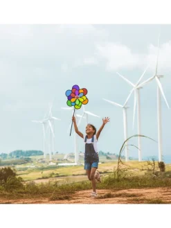 Windrad in Bunt - (B)36,5 x (H)86,5 x (T)14 cm