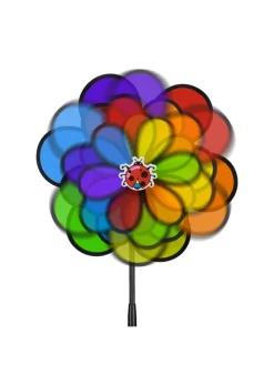 Windrad in Bunt - (B)36,5 x (H)86,5 x (T)14 cm