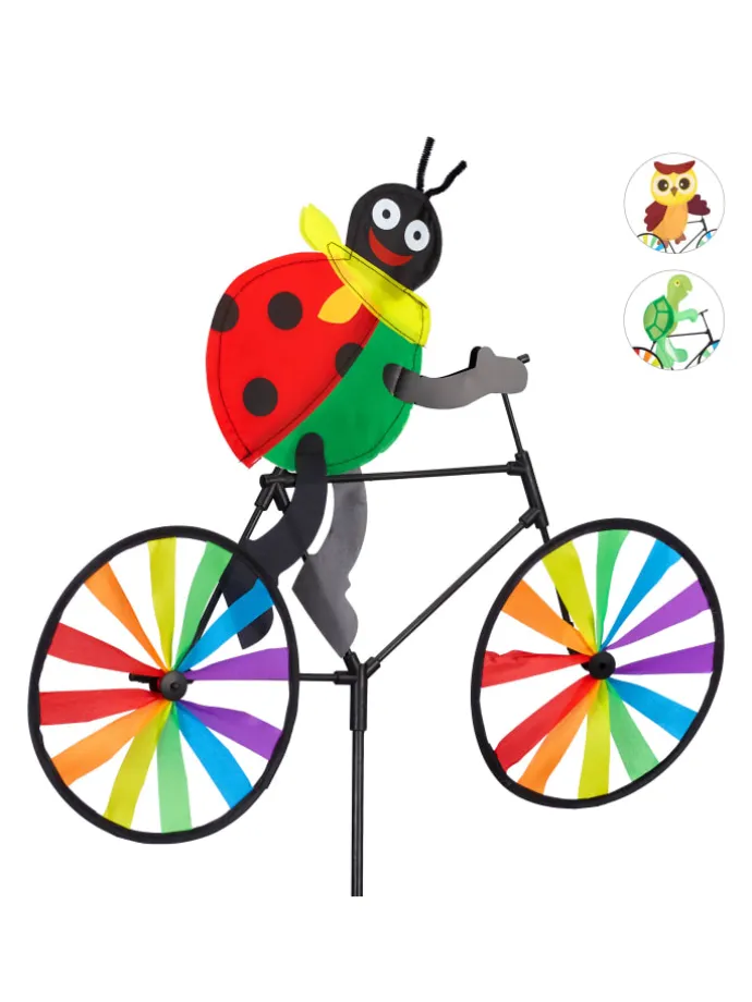 Windrad Marienkäfer in Bunt