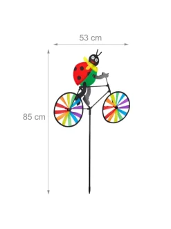 Windrad Marienkäfer in Bunt