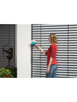 Winkelbesen "Combisystem" in Schwarz/ Hellblau