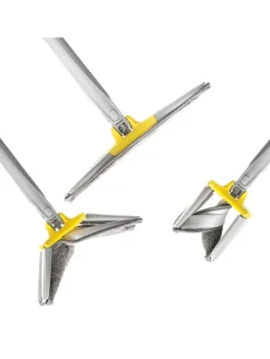 Wischmopp in Grau/ Gelb - (B)38 x (H)142 x (T)18 cm