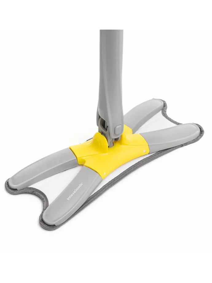 Wischmopp in Grau/ Gelb - (B)38 x (H)142 x (T)18 cm