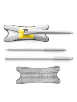 Wischmopp in Grau/ Gelb - (B)38 x (H)142 x (T)18 cm