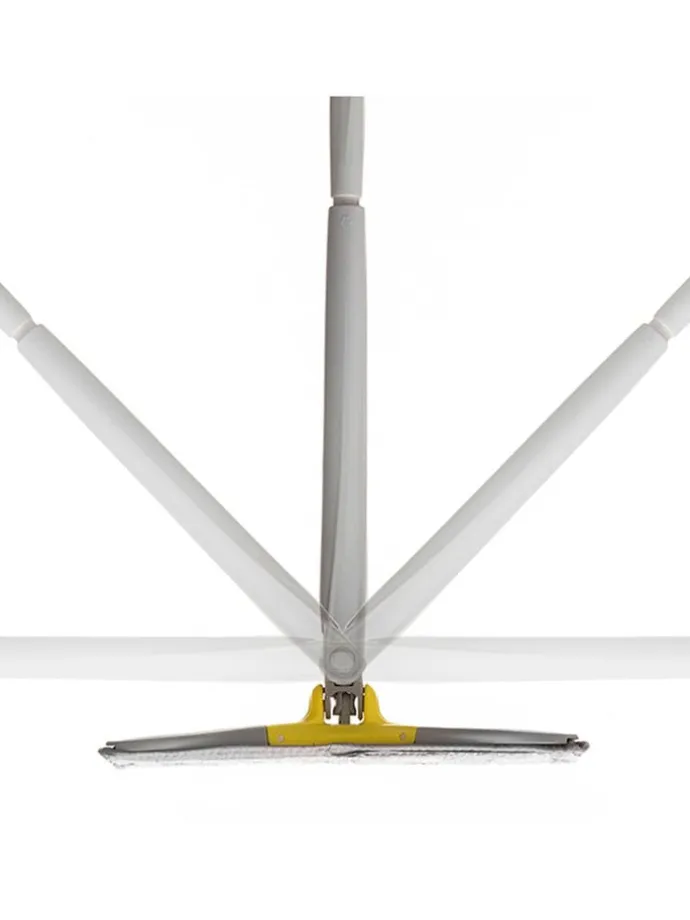 Wischmopp in Grau/ Gelb - (B)38 x (H)142 x (T)18 cm