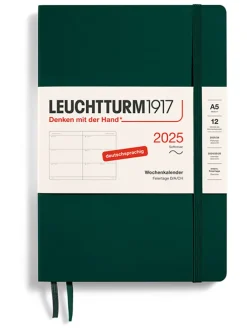 Wochenplaner in Dunkelgrün - A5