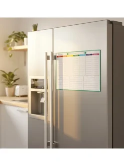 Wochenplaner in Weiß/ Bunt - (B)43 x (H)30 cm