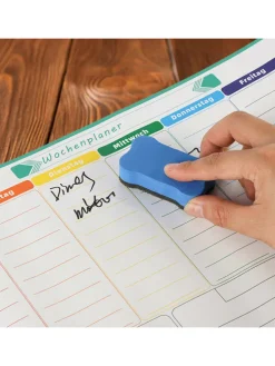 Wochenplaner in Weiß/ Bunt - (B)43 x (H)30 cm