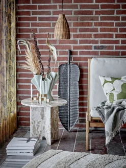 Wohndecke ''Alk'' in Beige/ Grün - (L)160 x (B)130 cm