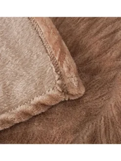 Wohndecke ''Arkki'' in Taupe - (L)160 x (B)130 cm