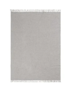 Wohndecke in Grau/ Anthrazit - (L)180 x (B)130 cm
