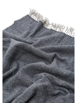 Wohndecke in Grau/ Anthrazit - (L)180 x (B)130 cm