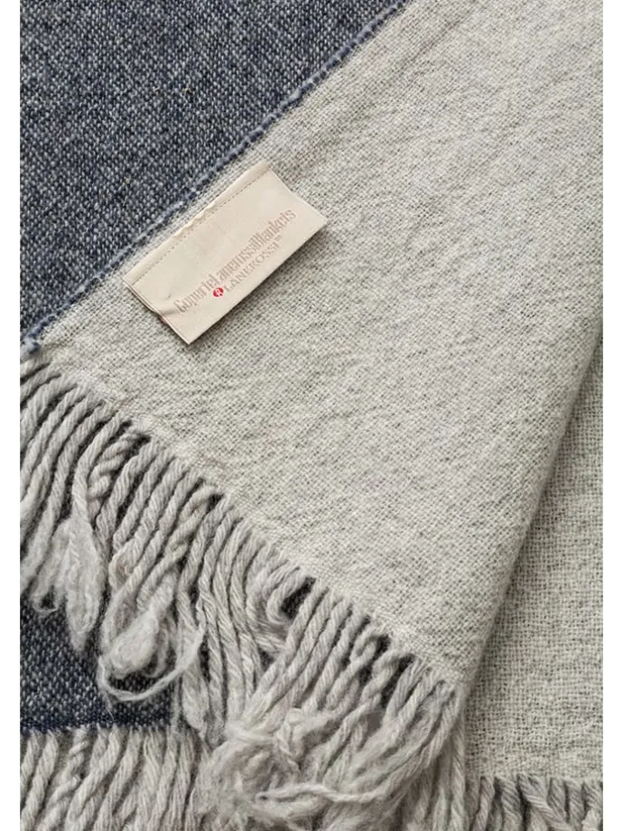 Wohndecke in Grau/ Anthrazit - (L)180 x (B)130 cm