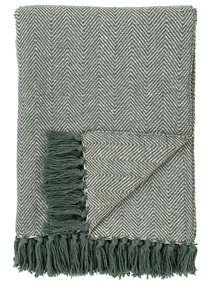 Wohndecke in Grün - (L)160 x (B)130 cm