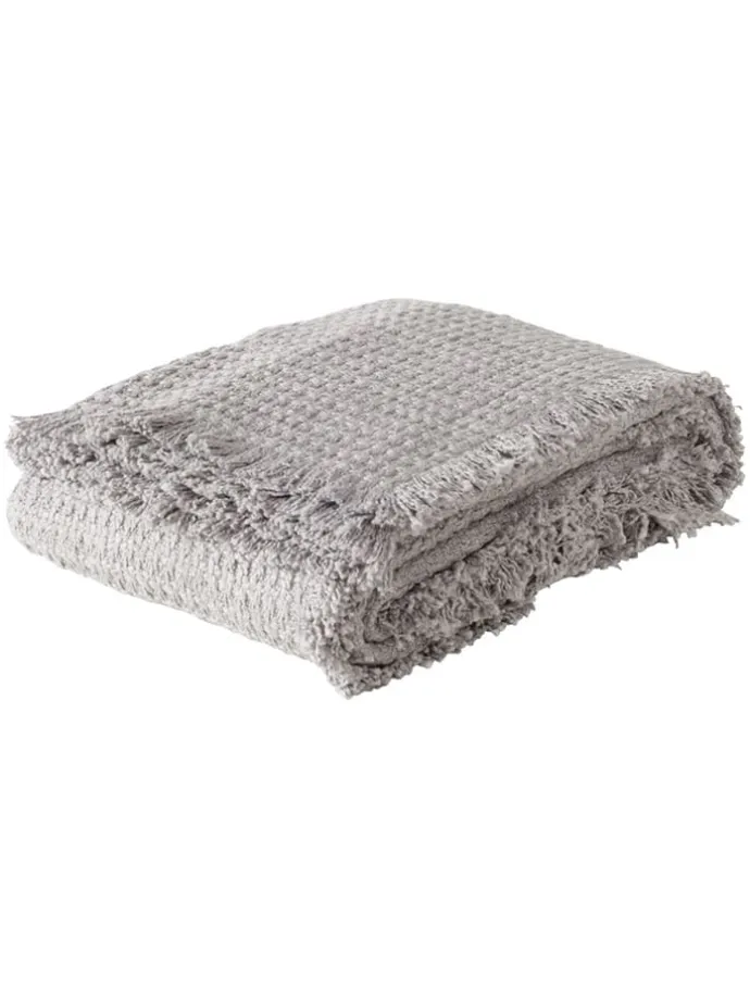 Wohndecke "Karma" Grau - (L)170 x (B)130 cm