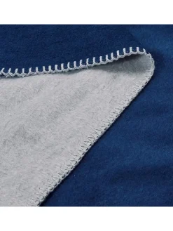 Wohndecke "Klara" in Dunkelblau