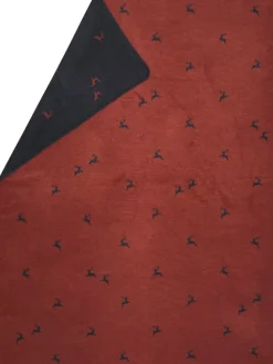 Wohndecke "Savona - Hirsch Allover" in Rot