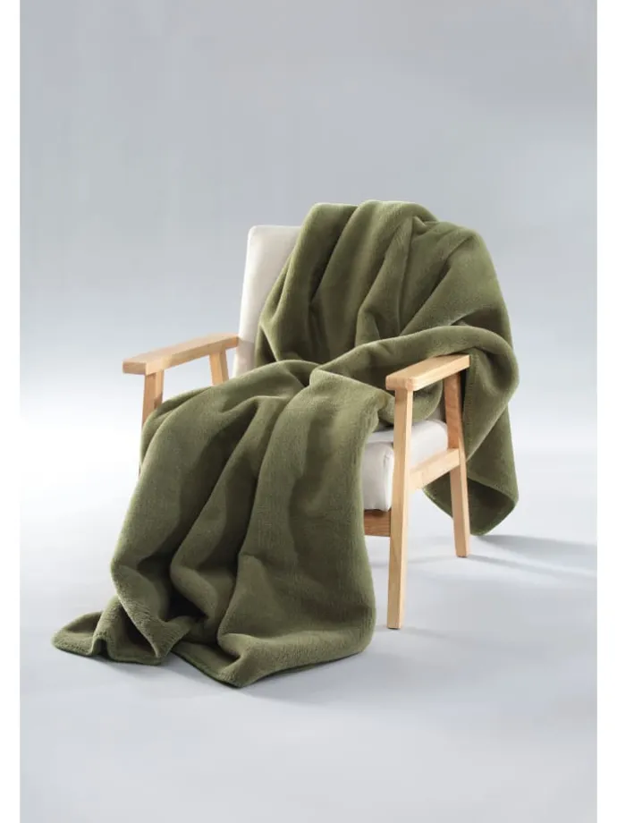 Wohndecke Wool Feel in mossy