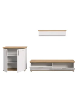 Wohnkombination (B/H/T: 260x151x40 cm) in Sibiu Lärche Nachbildung