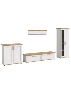 Wohnkombination (B/H/T: 336x161x40 cm) in Sibiu Lärche Nachbildung